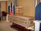 simply barnwood coffin